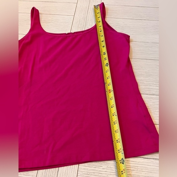 Michael Kors watercolors pink‎ & tan button down shirt w/ free pink tank. Size L - Picture 8 of 10